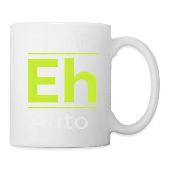 E-Auto Lustige Sprüche zur E-Mobilität Elektroauto - Tasse - Weiß - Rechts