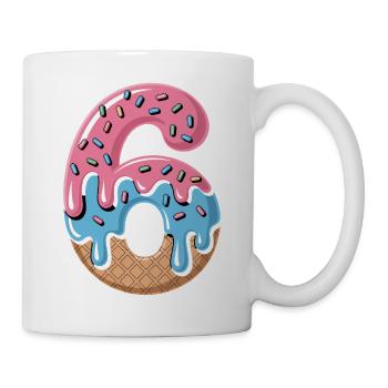 Anniversaire de la Glace Glace aux Gaufres Éclatées - Mug blanc - blanc - Droite