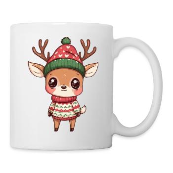 Noël de Cerf - Mug blanc - blanc - Droite