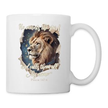 Leo Bible Verse Christian - Mug - white - Right