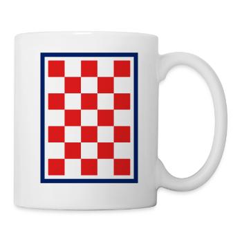 Croatian Checker Blue Border - Mug - white - Right