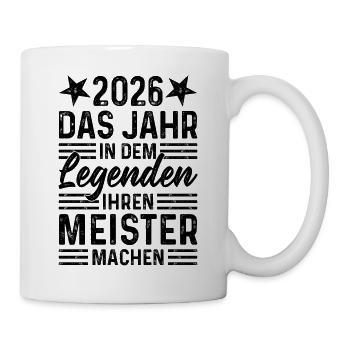 2026 L’année où les légendes font leur maître - Mug blanc - blanc - Droite