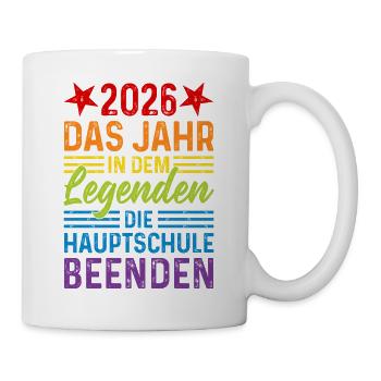 2026 End the year in the Legends Hauptschule - Mug - white - Right