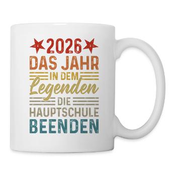 2026 End the year in the Legends Hauptschule - Mug - white - Right