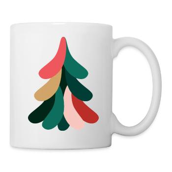 Sapin de Noël coloré pour Noël - Mug blanc - blanc - Droite