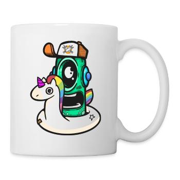 Unicorno Robot d’Aventure - Mug blanc - blanc - Droite