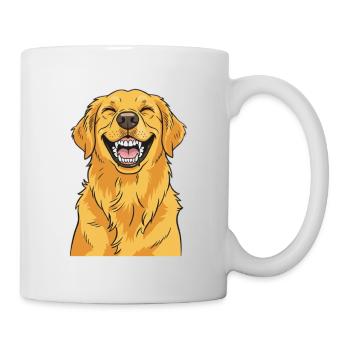 Cheerful Golden Retriever - Dog Lover - Mug - white - Right