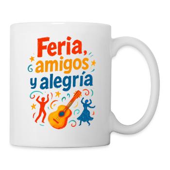 Feria Amis et Joie Fête Sud-Ouest Guitare - Mug blanc - blanc - Droite