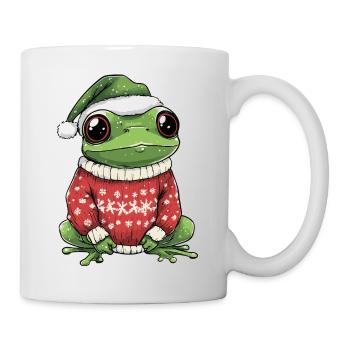Frosch Weihnachten Xmas - Tasse - Weiß - Rechts