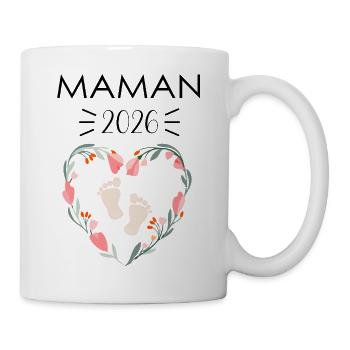 Werdende Mutter 2026 - Tasse - Weiß - Rechts