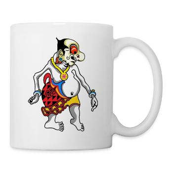 Grotesque Oni Harlequin Tee - Tasse - Weiß - Rechts