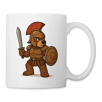 Sparta Bear Gladiator - Mug - white - Right