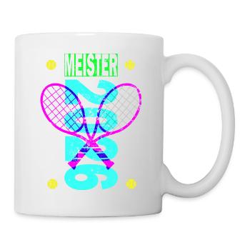 Kreisliga Tennis Meister 2026 - Tasse - Weiß - Rechts