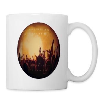 Concert light: Crowdsilhouette - Mug - white - Right