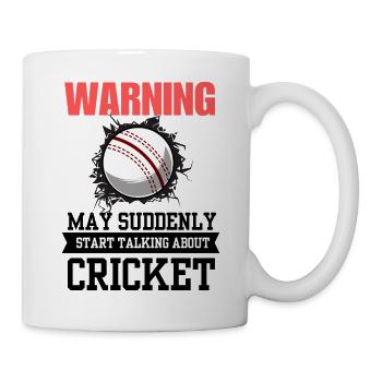 Cricket Lover Cricketer Fan Birthday Dad - Mug - white - Right