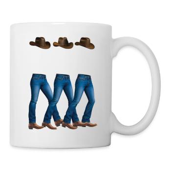 INVISIBLE COWBOY – nette Leute - Tasse - Weiß - Rechts