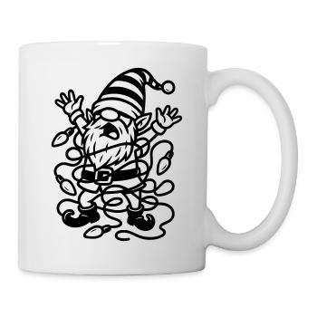 wicht lichterkette - Tasse - Weiß - Rechts