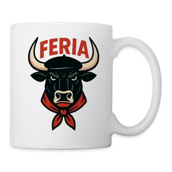 Feria – Baskenland – Stier - Tasse - Weiß - Rechts