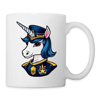 Policier Licorne - Mug blanc - blanc - Droite