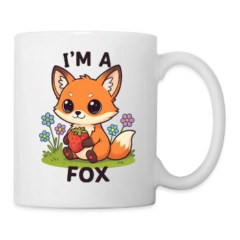 Kuscheliger Erdbeer-Fuchs - Tasse - Weiß - Rechts