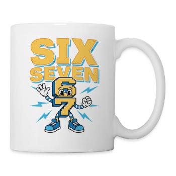 Mème 67 Six Sept 6 7 - Mug blanc - blanc - Droite