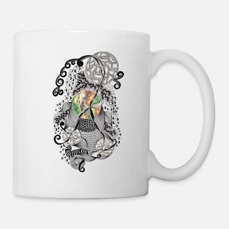 Koi Color Cycle Pattern - Mug - white