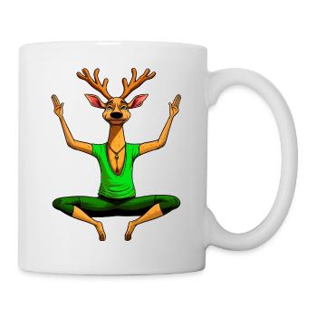 Yoga Deer - Mug - white - Right