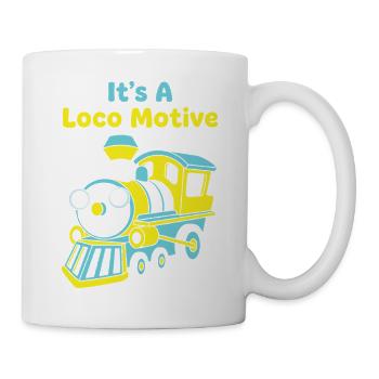 Locomotive Funny Train Jeu de mots Locomotive - Mug blanc - blanc - Droite