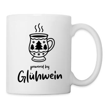 Powered by Glühwein - Im Glühwein liegt die Kraft - Tasse - Weiß - Rechts