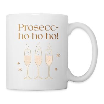 Prosecc-hohoho, chemise de Noël drôle pour femmes - Mug blanc - blanc - Droite