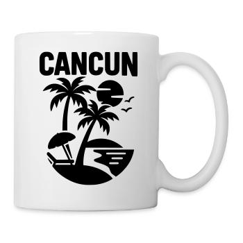 cancun silhouette - Tasse - Weiß - Rechts