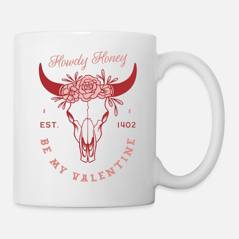 Sois ma petite amie country rose de Saint-Valentin - Mug blanc - blanc