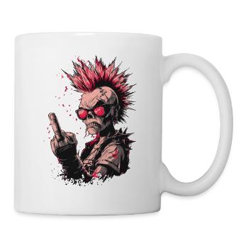 Punk Skeleton Style - Tasse - Weiß - Rechts