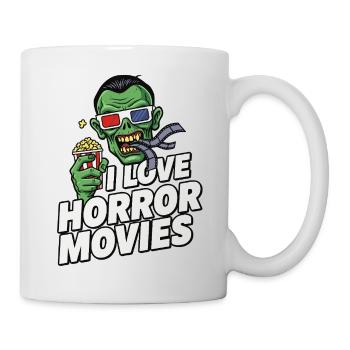 Zombie Movie Love Pop Art Horror - Mug - white - Right