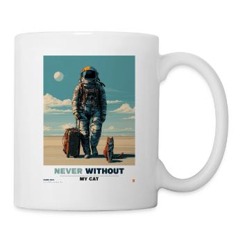 Never Without My Cat in Space - Mug - white - Right