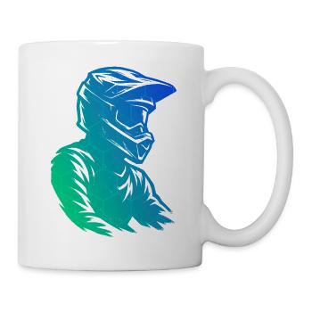 Œuvres propres de motocross pour le motocross - Mug blanc - blanc - Droite