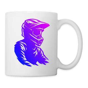 Œuvres propres de motocross pour le motocross - Mug blanc - blanc - Droite