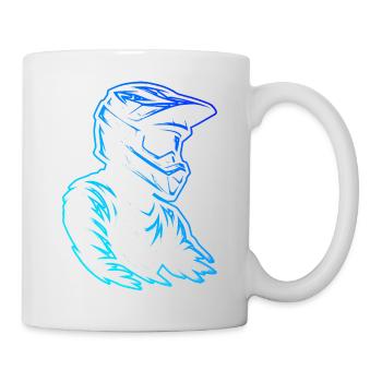 Déclaration directe sur le motocross - Mug blanc - blanc - Droite