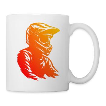 Œuvres modernes de motocross - Mug blanc - blanc - Droite