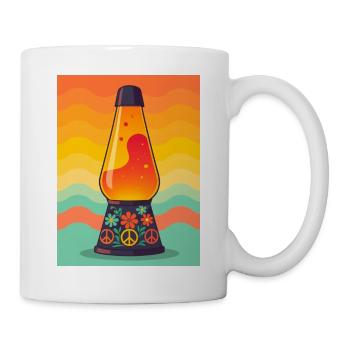Groovy Psychedelic Lava Lamp in Vibrant Colors - Mug - white - Right