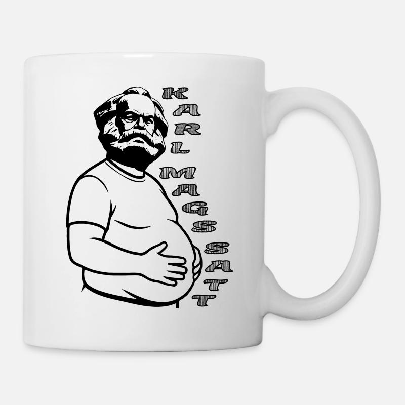 Karl Marx Fun Design karl mags satt - Tasse - Weiß