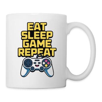 Eat Sleep Game Repeat - Mug - white - Right