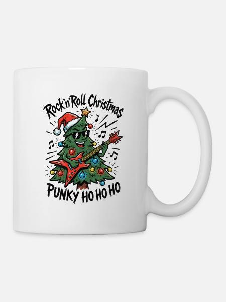 Rock'n'Roll Christmas - Tasse - Weiß