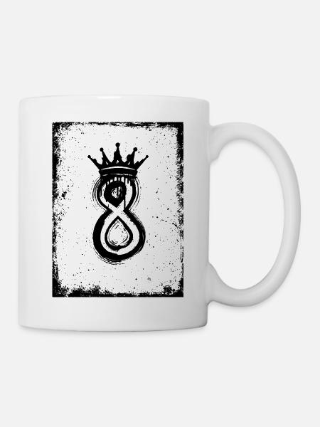 8 – Crown King Design - Tasse - Weiß
