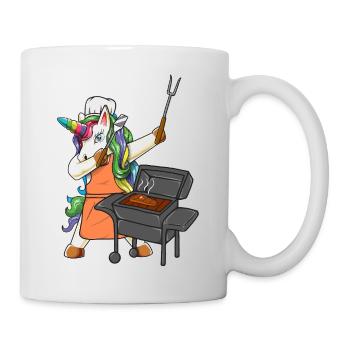 Grill de licorne grillé Maître Grill Drôle - Mug blanc - blanc - Droite