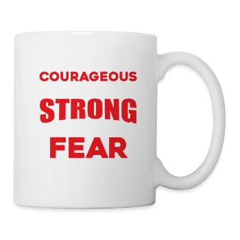 Always courageous strong - Mug - white - Right