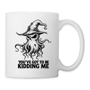 Hexengeister-Oktopus – Lustige, gruselige Halloween-Kunst - Tasse - Weiß - Rechts