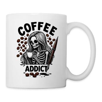 Kaffee bis zum Tod - Tasse - Weiß - Rechts