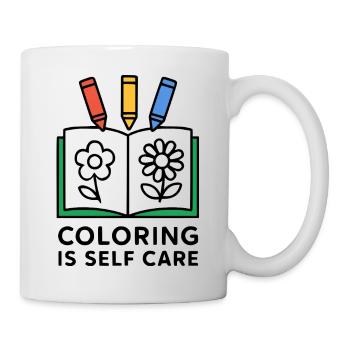 Coloring Is Self Care - Mug - white - Right