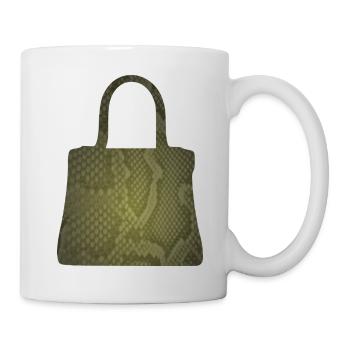 Olive Snake Skin Tote - Tasse - Weiß - Rechts